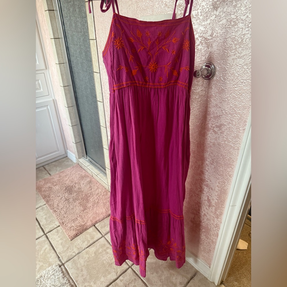 Embroidered Maxi Dress